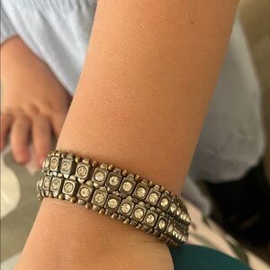 Elegant Gold and Silver Bracelet